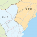 제주도 행정구역지도 (도로경계) 4종시리즈 족자