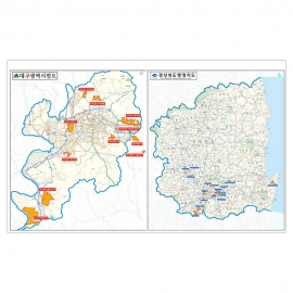 [상권/지점관리] 대구 경북 택지개발 위치 현황도 - 나우맵 맞춤 지도제작 문의
