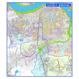 [선거구지도] 서초구 을구 선거구 구역 안내도 - 나우맵 맞춤 지도제작 문의