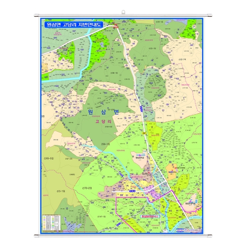 용인시 원삼면 SK하이닉스 고당리 부동산 개발 지도 족자