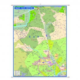 용인시 원삼면 SK하이닉스 고당리 부동산 개발 지도 족자