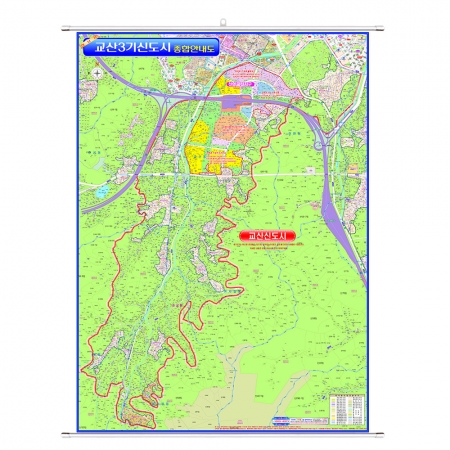 3기신도시 하남 교산지구 지번지도 족자