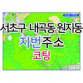 서초구 내곡동 원지동지도 (지번주소) 코팅