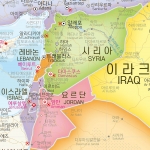 중앙아시아지도 롤스크린