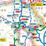 전국 고속도로지도 족자