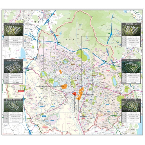 [분양사무소] 수원시 아파트 현황 조감도 - 나우맵 맞춤 지도제작 문의