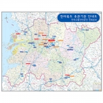 [상권/지점관리] 한국교통안전공단 전북 지점 위치 표시 - 나우맵 맞춤 지도제작 문의