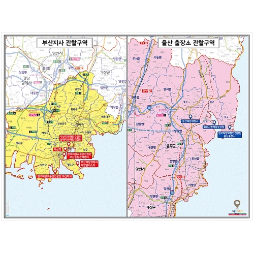 [상권/지점관리] 부산 관할구역도 - 나우맵 맞춤 지도제작 문의