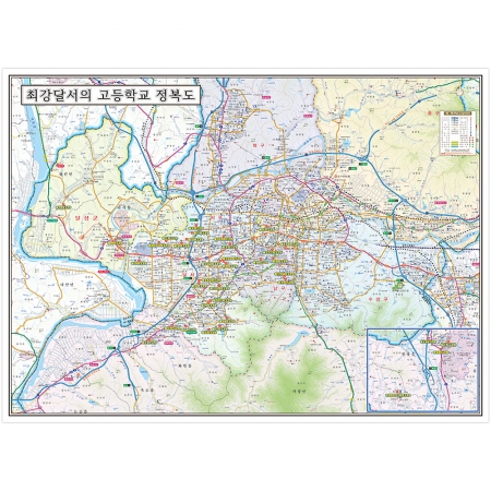 [상권/지점관리] 대구광역시 고등학교 위치 표시 - 나우맵 맞춤 지도제작 문의