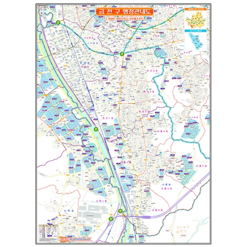 [고객나우맵 맞춤] 서울(금천,영등포,강서,관악) 아파트 현황도 - 나우맵 맞춤 지도제작 문의