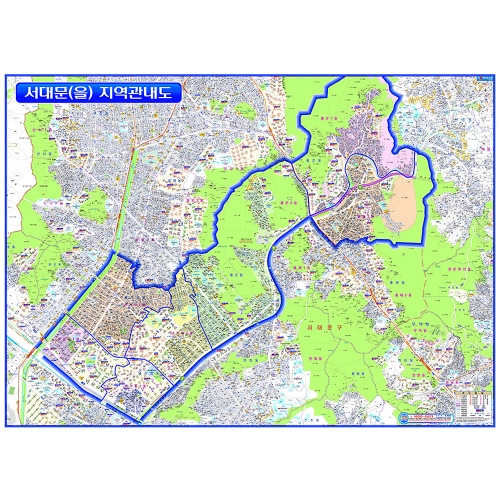 [선거구지도] 서대문 을구 선거구 구역 안내도 - 나우맵 맞춤 지도제작 문의