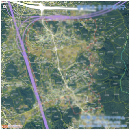[항공사진] 광명학온 공공주택지구 지적도 - 나우맵 맞춤 지도제작 문의