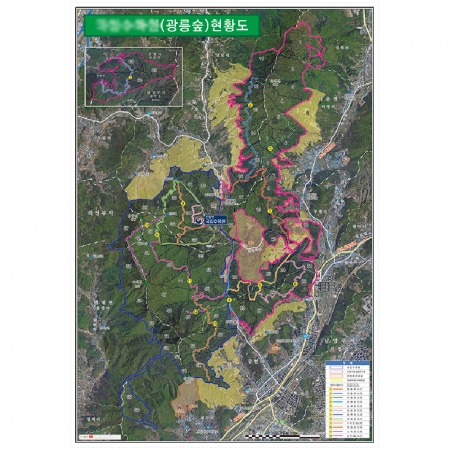 [관공서] 수목원 항공사진 현황도 - 나우맵 맞춤 지도제작 문의
