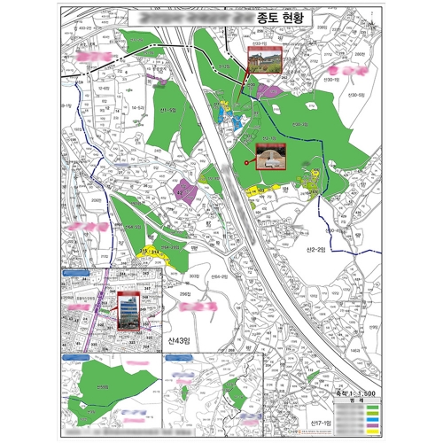 [부동산] 종토 소유필지 지적 현황도 - 나우맵 맞춤 지도제작 문의