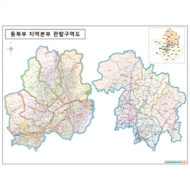 [상권/지점관리] 서울경기 동북부 관할구역 안내도 - 나우맵 맞춤 지도제작 문의