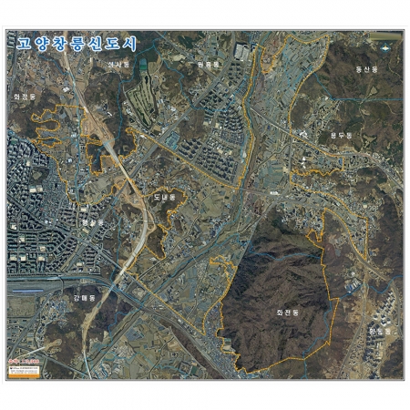 [항공사진] 고양창릉신도시 지적도 - 나우맵 맞춤 지도제작 문의
