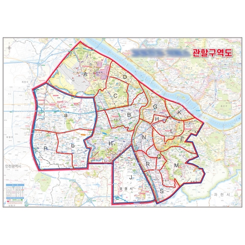 [상권/지점관리] 서울시 관할구역 맞춤지도 - 나우맵 맞춤 지도제작 문의