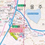 부산 울산지도 롤스크린