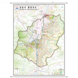 성남시지도 족자