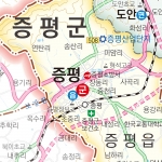 괴산군 증평군지도 롤스크린