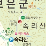 보은군지도 롤스크린