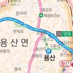 영동군지도 족자