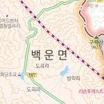 제천시지도 롤스크린