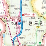 청주시지도 롤스크린