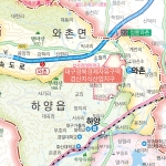 경산시지도 롤스크린