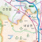 경주시지도 롤스크린