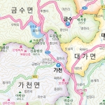 성주군지도 롤스크린