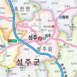 성주군지도 롤스크린