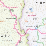 영양군지도 코팅