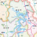 진안군지도 롤스크린