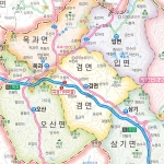 곡성군지도 롤스크린