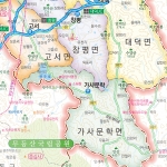 담양군지도 롤스크린