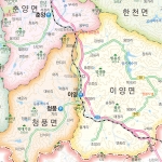 화순군지도 족자