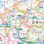 김해시지도 롤스크린