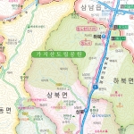 양산시지도 롤스크린