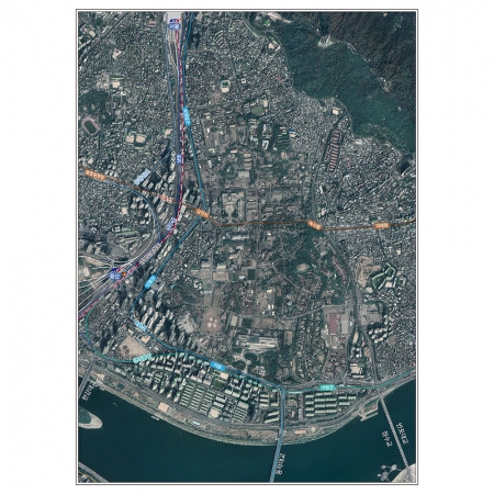 [항공사진] 용산구 전쟁기념관 용산공원 위성영상지도 - 나우맵 맞춤 지도제작 문의