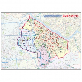 [상권/지점관리] 수도권 지점 관할 관리 권역구분 - 나우맵 맞춤 지도제작 문의