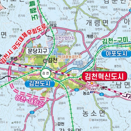 2040 경상북도 개발계획도 족자