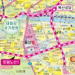 2040 울산 개발계획도 롤스크린