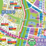 고양창릉 신도시 (공공주택지구) 개발계획도 롤스크린