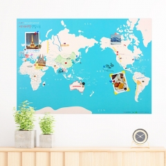세계지도 색칠여행지도 - 백지도 커플여행 기록 컬러링맵