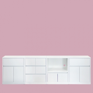 루나 2400 하부장 (도어형+서랍형+오픈도어형+도어형)