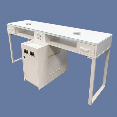 비트흡진 더블 테이블 <small>네일테이블 실습대</small><hr style="border: solid 1px #dbdbdb;"><h5>학교나 학원 등 교육기관의 No.1 PICK! 흡진용 네일테이블 실습대</h5>