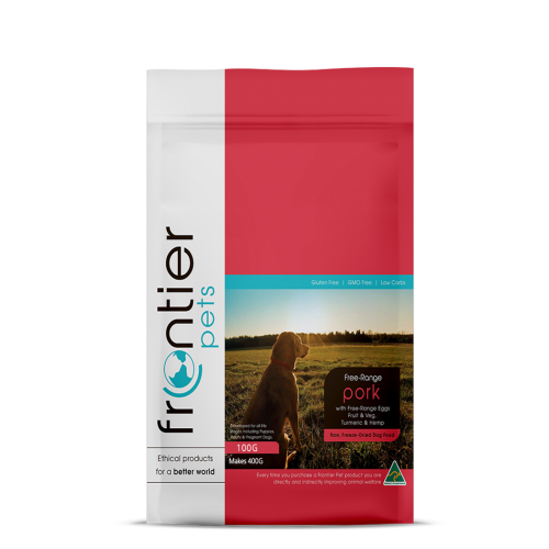 프론티어 동결건조사료 포크 100g