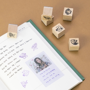 [LILAC] WOOD STAMP SET