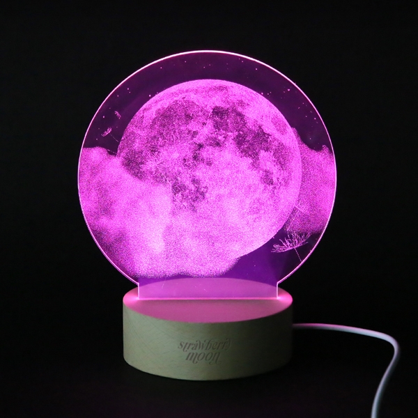 [strawberry moon] ACRYLIC MOOD LIGHT